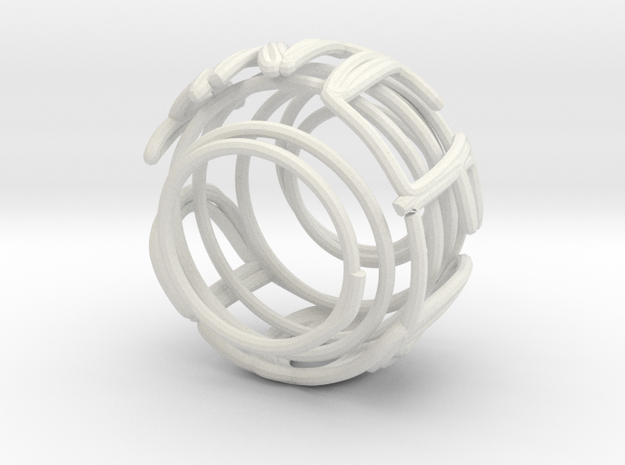 Swirl (31) in White Natural Versatile Plastic
