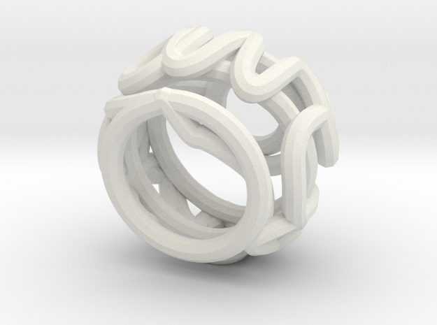 Swirl (28) in White Natural Versatile Plastic