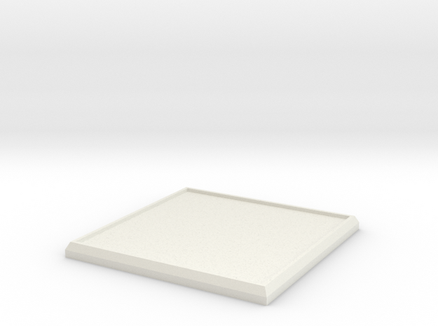Square Model Base 45mm in White Natural Versatile Plastic