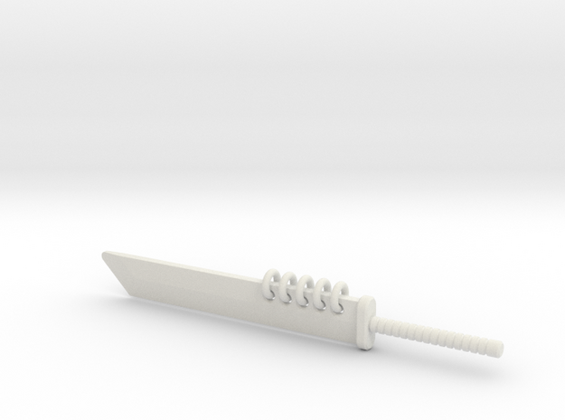 MegaCleaver Sword for ModiBot in White Natural Versatile Plastic