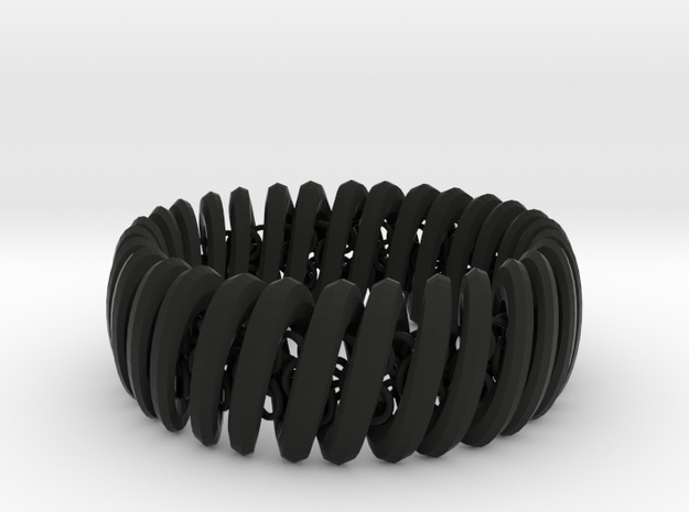 2.6in x .9in TwinSpiral Trap in Black Natural Versatile Plastic