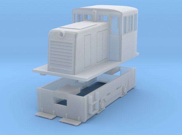 S Scale GE 25-Tonner (Work in Progress) in Smooth Fine Detail Plastic