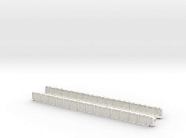 STRAIGHT 165mm SINGLE TRACK VIADUCT in White Natural Versatile Plastic