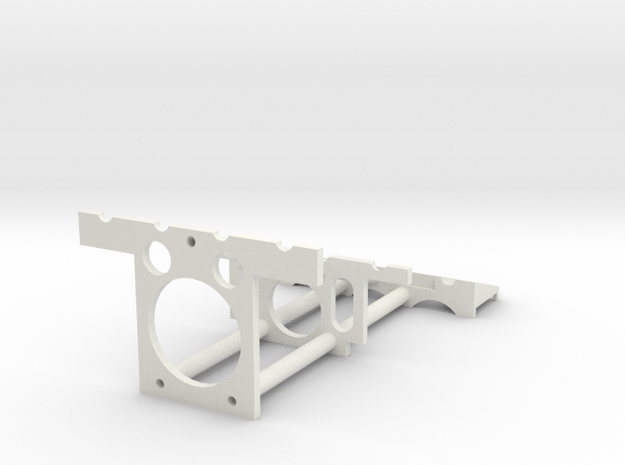NMR Tube Stand Trimmed Down in White Natural Versatile Plastic
