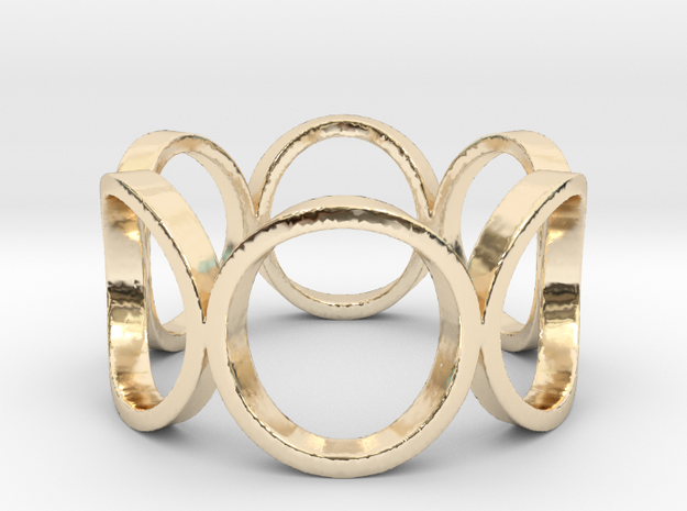 Circle of Life Ring Size 10 in 14K Yellow Gold