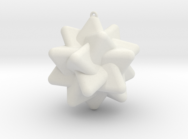 Five Tetrahedra in White Natural Versatile Plastic