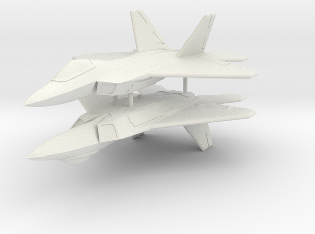 1/285 F-22A Raptor (x2) in White Natural Versatile Plastic
