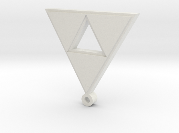 triforce pendant in White Natural Versatile Plastic