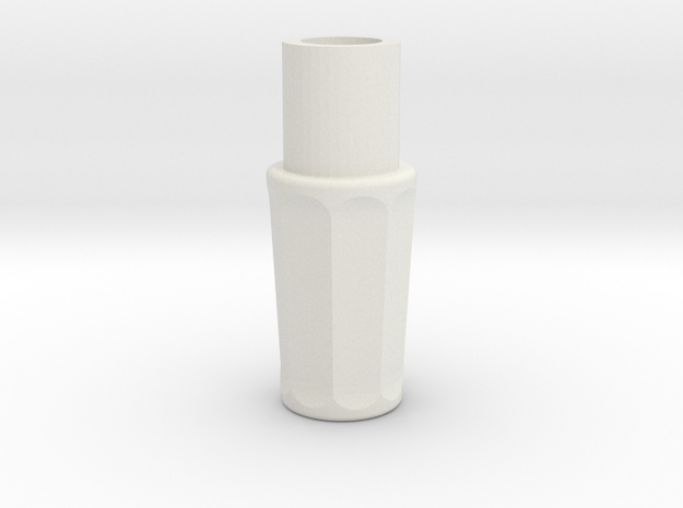 Sonic Screwdriver Grip - Matt Smith - Ceramic Matl in White Natural Versatile Plastic