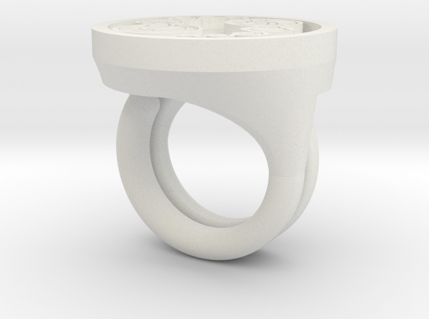 The Master Ring in White Natural Versatile Plastic