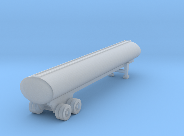 40 Foot Tank Trailer - 1:144 scale in Smooth Fine Detail Plastic