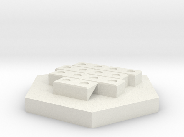 brick rev1 in White Natural Versatile Plastic