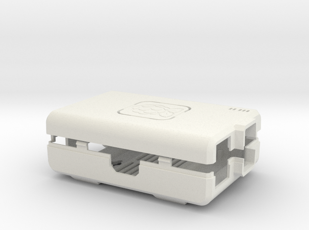 Raspberry Pi CASE 1.0 in White Natural Versatile Plastic