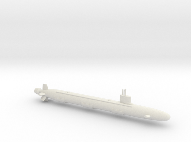 1/700 Virginia Class Submarine in White Natural Versatile Plastic