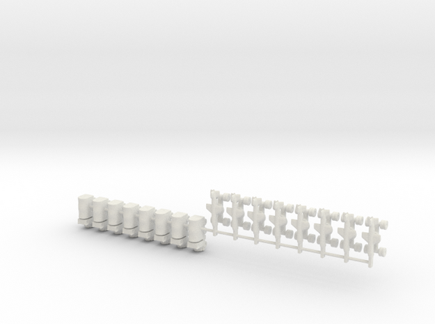1/700 Silkworm HY-2 Battery in White Natural Versatile Plastic