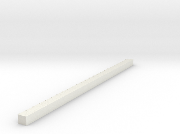 1/700 Single Span Concrete Dock in White Natural Versatile Plastic