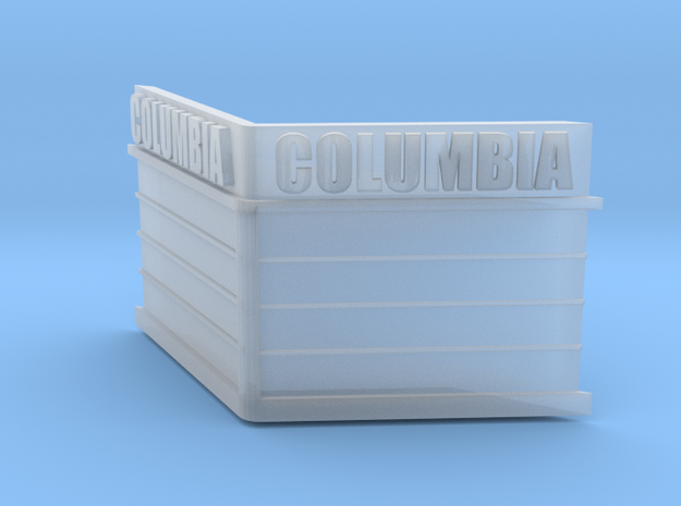 N-Scale Columbia Theater Marquee in Smooth Fine Detail Plastic