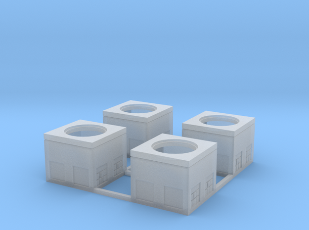 N-Scale Concrete Electrical Box (4 Pack) in Smooth Fine Detail Plastic