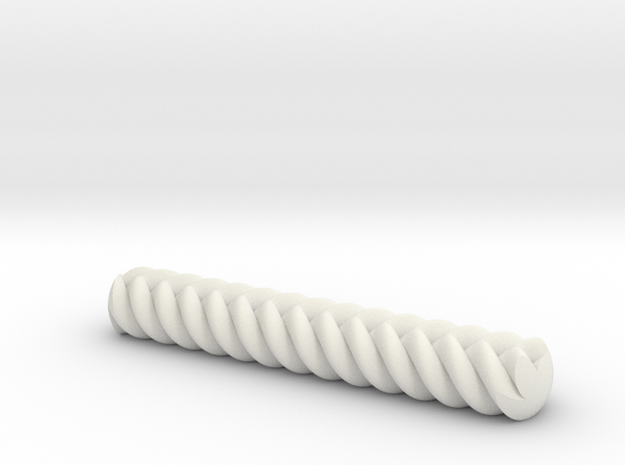 Knob for cabinet with 1/4-20 threads in White Natural Versatile Plastic