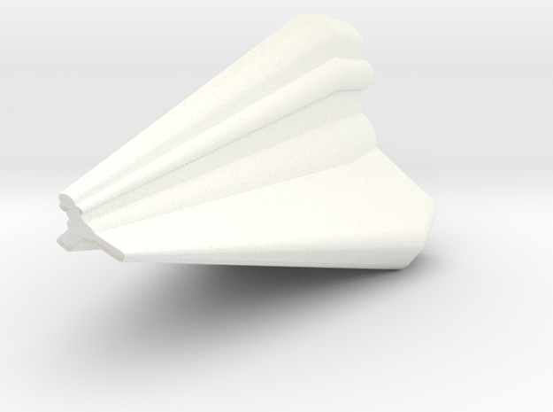 Tholian Skeneturan Class Fighter in White Processed Versatile Plastic