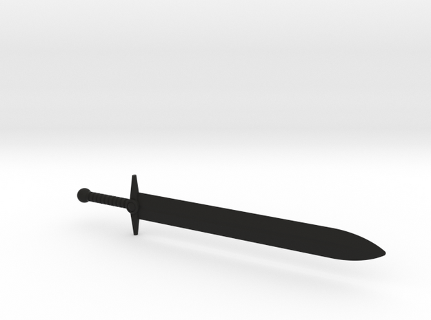 Two-Handed Booster Sword for ModiBot in Black Natural Versatile Plastic