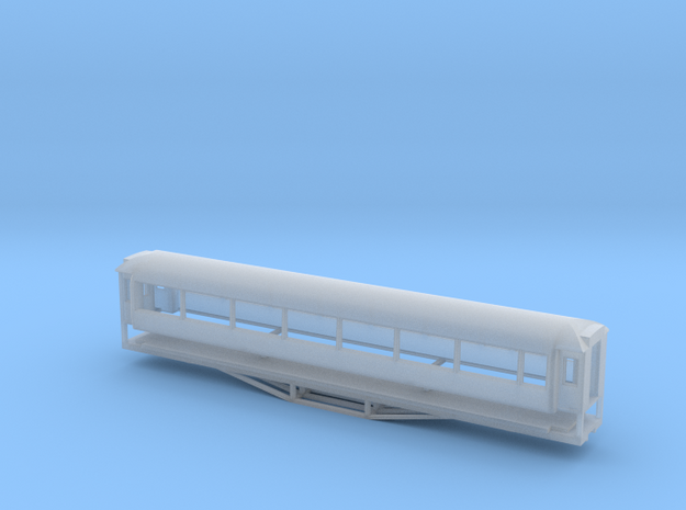 AO Carriage, New Zealand, (HO Scale, 1:87) in Smooth Fine Detail Plastic