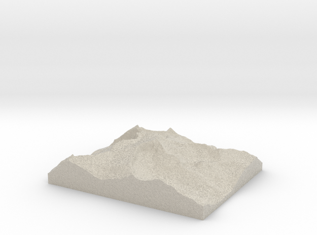 Model of Mount Conness in Natural Sandstone