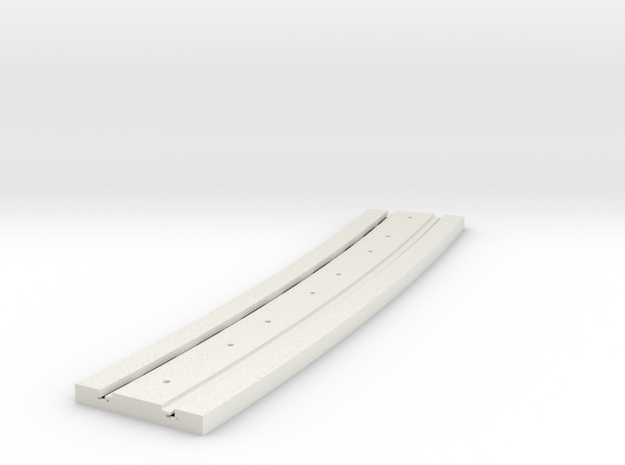 P-165stp-long-curved-y-tram-track-100-pl-3a in White Natural Versatile Plastic