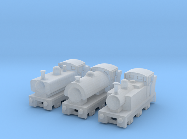 T-gauge Mix Tank Engines - Uses Eishindo Wheels in Smooth Fine Detail Plastic