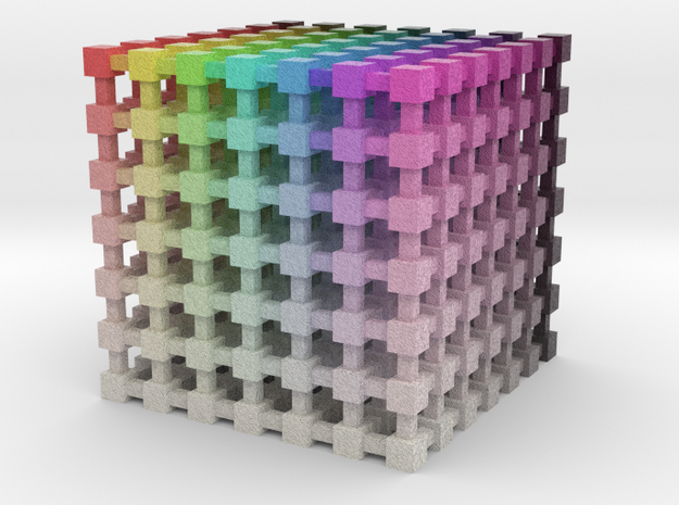 HSV/HSB Color Cube: 2 inch in Full Color Sandstone