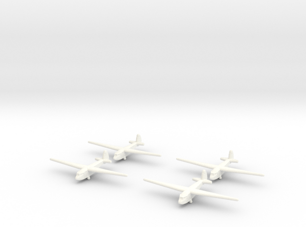 A-7 Glider (Russian)-X4 in White Processed Versatile Plastic