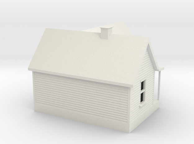 Old House 1:120 in White Natural Versatile Plastic