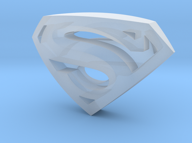 SupermanLogoII in Smooth Fine Detail Plastic