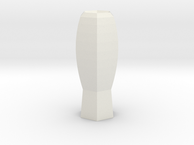 fantasia vase in White Natural Versatile Plastic