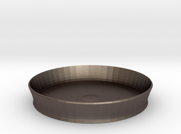 nero cake pan in Polished Bronzed Silver Steel