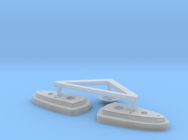 BSG Frigate Top Sensor Dome And Burners in Smooth Fine Detail Plastic