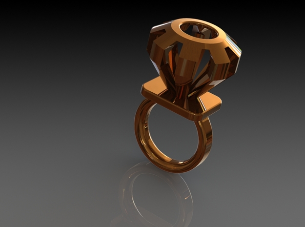 'LIKE A DIAMOND' Ø 17 in Polished Bronze