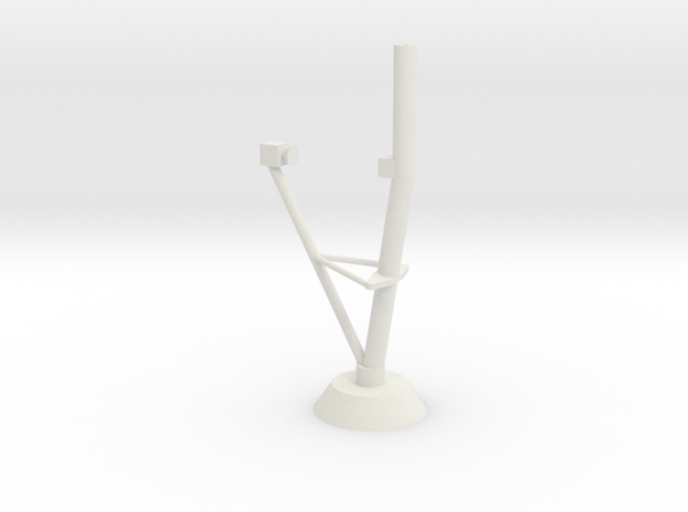 Pioneer Venus 1/20th Dish Antenna Mast in White Natural Versatile Plastic
