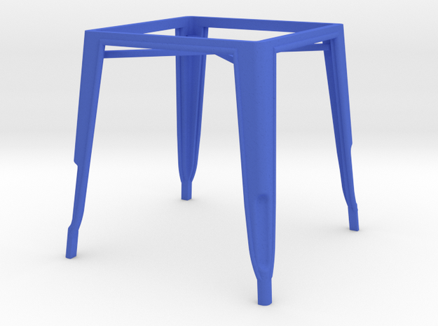 1:12 Pauchard Dining Table Frame in Blue Processed Versatile Plastic