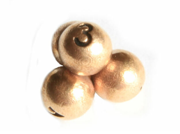 Ballsdice in Natural Bronze