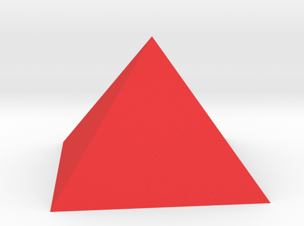 Pyramid Square Johnson J1 20mm  in Red Processed Versatile Plastic
