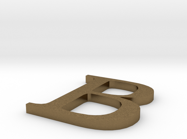 Letter-B in Natural Bronze