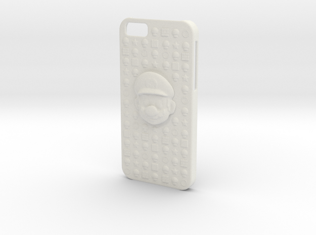 Mario iPhone 6 Case in White Natural Versatile Plastic