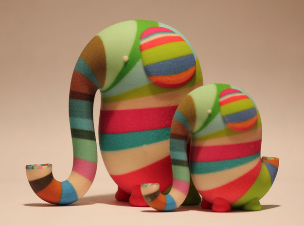 Morton the Elephant, medium size in Full Color Sandstone