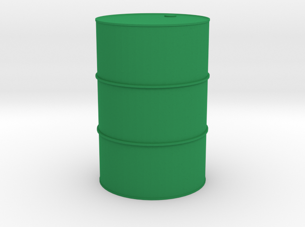 Oil drum 1/32 in Green Processed Versatile Plastic