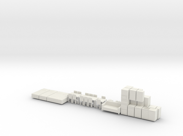 Architecture Models Furnitures - 1:50 scale - AT in White Natural Versatile Plastic