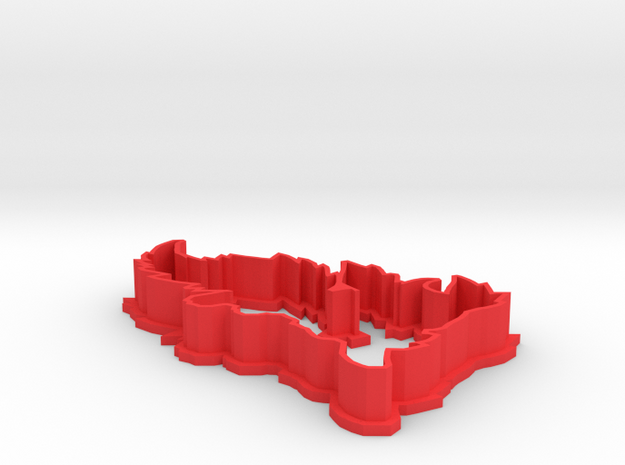 Flareon Cookie Cutter in Red Processed Versatile Plastic