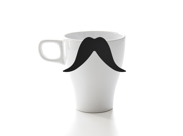 Mug & glass accessories Mustache 8 in Black Natural Versatile Plastic