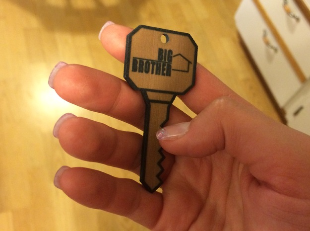 Big Brother Houseguest Key (Personalized Name!) in Full Color Sandstone