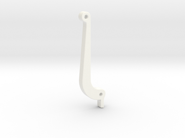 3/4" Scale Nathan Whistle Handle in White Processed Versatile Plastic